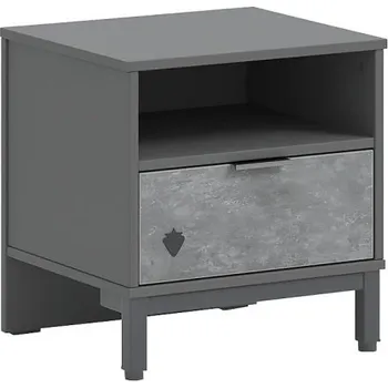 Noční stolek Noční stolek Pluto - šedá