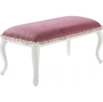 Taburet Taburet k posteli Ballerina - růžová/bílá