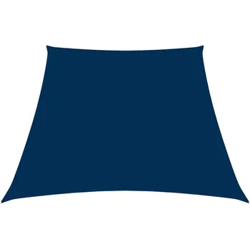 Slunečník vidaXL Stínící plachta oxfordská látka lichoběžníková 4/5 x 4 m modrá
