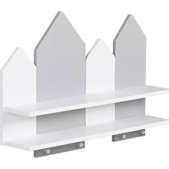 police Nástěnná police Tweety - bílá/šedá