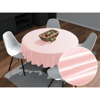 ubrus Saténový kulatý ubrus polyesterový Satén LUX-058 Lasturově růžový Ø 100 cm