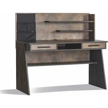 Psací stůl Víceúčelový pracovní stůl Falko - dub rebap/bronz