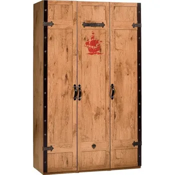 Šatní skříň Třídveřová šatní skříň Jack - dub lancelot