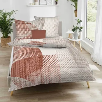 Povlečení Kaeppel | Povlečení flanel Supreme terra, 140x220, 70x90