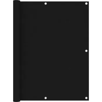 Stínicí technika Balkónová zástěna černá 120 x 600 cm oxfordská látka IM_135067