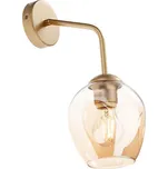 Redo 01-2617 - Nástěnná lampa PIERCE 1xE27/42W/230V zlatá/kouřová