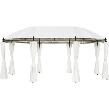 Zahradní altán vidaXL Altán krémově bílý 530 x 350 x 265 cm