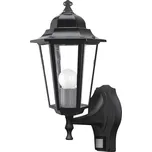 Černé fasádní svítidlo s pohybovým čidlem Velence pro žárovku E27 - Rabalux - 8217 - 8217