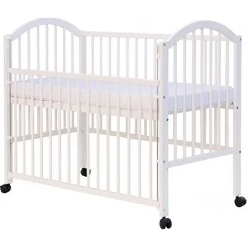 Dětská postýlka Postýlka se stahovacím bokem Alenka 60x120cm - bílá