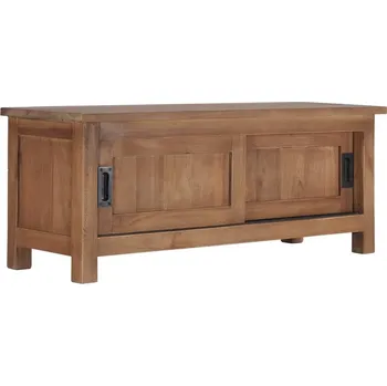 Televizní stolek vidaXL Marketos TV stolek 90 x 30 x 35 cm masivní teakové dřevo