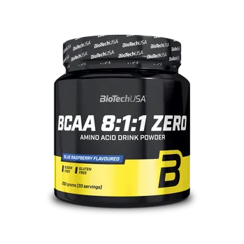Aminokyselina BioTech BCAA 8:1:1 Zero 250 g Příchuť: modrá malina