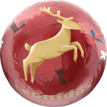 Čokoláda Leonidas Vánoční hořká kulička s kaštanovým krémem, 12g