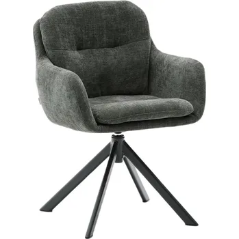 Jídelní židle Tmavě zelená otočná židle Kave Home Lexa
