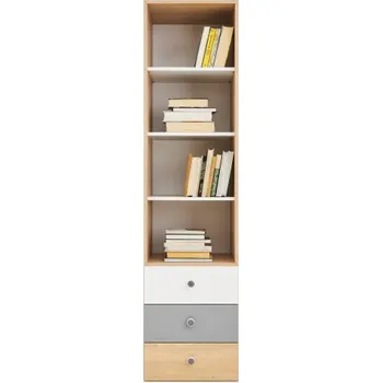 Knihovna Studentská knihovna Eragon - dub/bílá/šedá