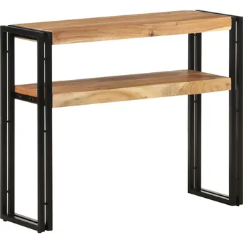 Toaletní stolek Nábytek XL Konzolový stolek 90 x 30 x 75 cm masivní akáciové dřevo 321097