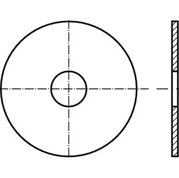 podložka Podložka karosářská velkoplošná p13.2x29.5x3.0 ocel zinek bílý
