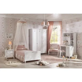 Dětská skříň Dívčí pokoj Ema - bílá