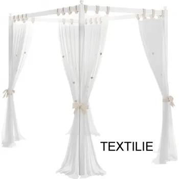 Nebesa nad postýlku Nebesa nad postel Ballerina, textilní část - bílá