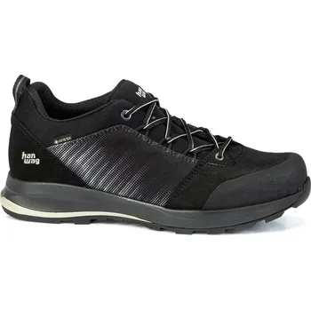 Pánská treková obuv Lehká turistická obuv pánská HANWAG Klarsby Low Bunion GTX Black/Frost - 46