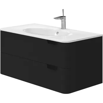 Koupelnový nábytek Lavedo Velluto Black 100 koupelnová skříňka s umyvadlem