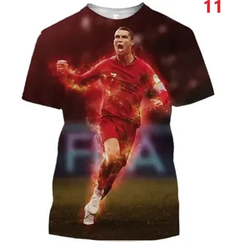 Pohodlné volnočasové tričko pro fanoušky fotbalu Cristiano Ronaldo Barva: 11 (ST720vfF), Velikost: 150