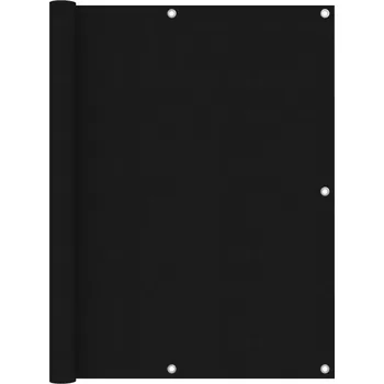 Markýza Balkónová zástěna černá 120 x 400 cm oxfordská látka IM_135065