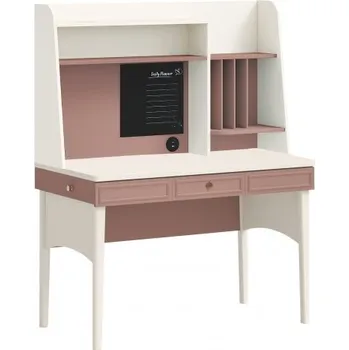 Psací stůl Psací stůl s velkým nástavcem Beauty - béžová/růžová