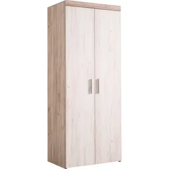 Šatní skříň Šatní skříň dvoudvéřová Miriam - dub bílý/dub šedý