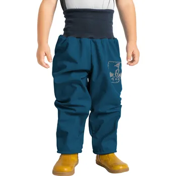 Dětská móda Batolecí softshellové kalhoty s fleecem Basic, Kobaltová Velikost: 92/98