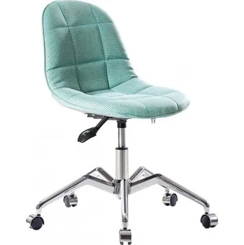 Jídelní židle Čalouněná židle na kolečkách Lyra - tyrkysová