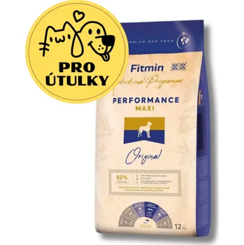 Krmivo pro psa Kompletní krmivo pro psy Fitmin Maxi Performance 12 kg (PRO ZVÍŘATA V NOUZI)