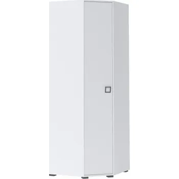 Šatní skříň Rohová šatní skříň I Sloane - bílá