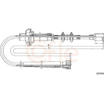 Autobaterie Hřídel tachometru COFLE S07045