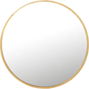 Zrcadlo Zlaté kovové závěsné zrcadlo J-line Moga 110 cm