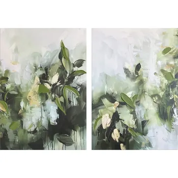 Obraz Obraz na plátně Myrta, 70 × 50 cm, set 2 ks, ručně malovaný CA-15599