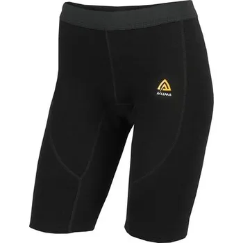 Dámské termo spodky Aclima WarmWool Long Shorts Woman, Jet Black - dámské krátké spodní kalhoty S
