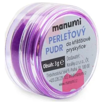Manumi Perleťový pudr do křišťálové pryskyřice fialový 3g