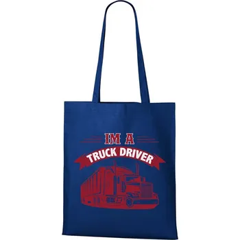 Nákupní taška DOBRÝ TRIKO Bavlněná taška s potiskem Truck Barva: Královsky modrá
