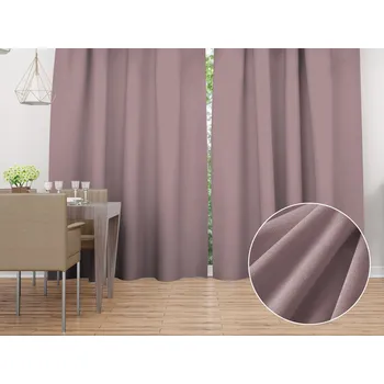 ubrus Sametový závěs Velvet Premium SVP-002 Starorůžový - šířka 135 cm 135x140 cm