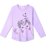DÍVČÍ TRIČKO S KOČKOU HC9352 Velikost: 98, Barva: Fialová
