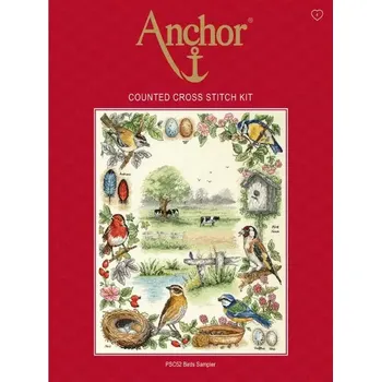 Vyšívací vzor Sada na vyšívání Ptáčci (Vyšívání Birds Sampler)