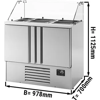 Lednice G.Gastro Saladette (GN) - se 2 dveřmi