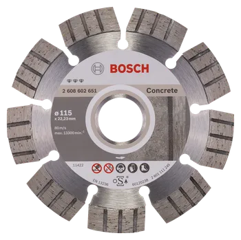 Řezný kotouč Bosch Diamantový řezný kotouč, ø 115 × 2,2 × 22,23 mm, 13300 ot./min 2608602651