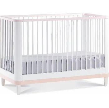 Dětská postýlka Postýlka 60x120 Flamenco - růžová/bílá