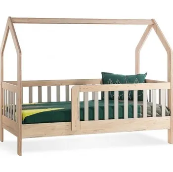 Dětská postel Dětská postel 90x190 ve tvaru domečku Boom - dub colorado