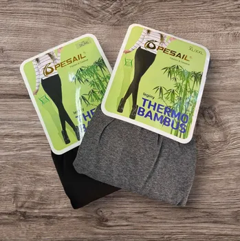 Pesail Thermo Bambus legíny Barva: šedá, Velikost: 3XL/4XL