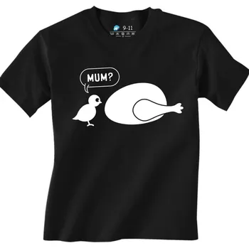 Chlapecké tričko Dětské tričko Kuřátko shání maminku (Od 3 do 13 let) (Velikost: 7-8, Barva: Černá)