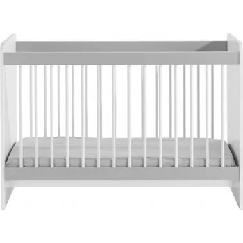Dětská postýlka Dětská funkční postýlka 60x120 Spencer - bílá/šedá