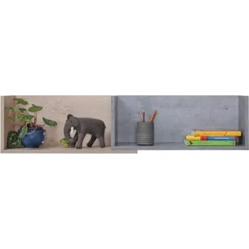 Koupelnový nábytek Závěsná police Omega II - dub/beton