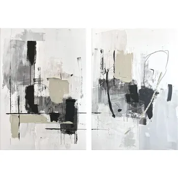 Obraz Obraz na plátně Saze, 70 × 50 cm, set 2 ks, ručně malovaný&nbsp;CA-15595